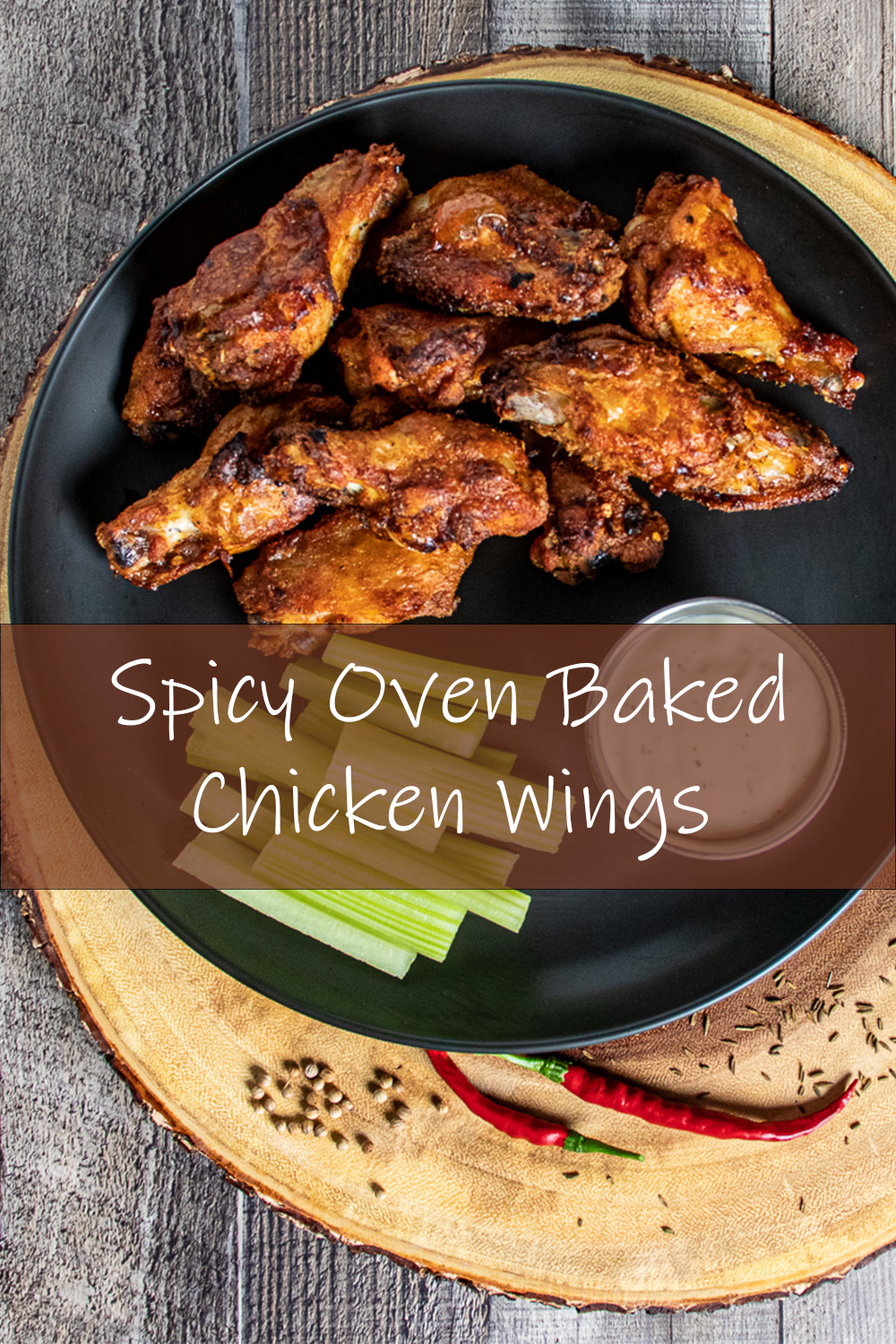 Spicy Oven Baked Chicken Wings Pinterest