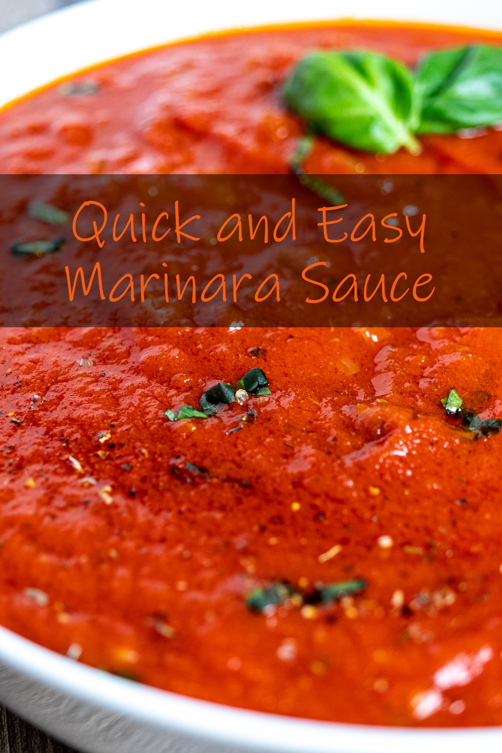 quick and easy marinara sauce pinterest image