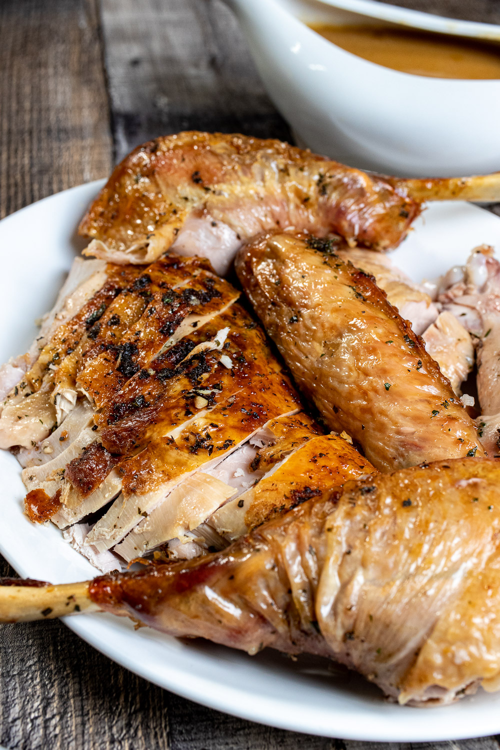 Herb-Roasted Turkey and Gravy - The Night Owl Chef