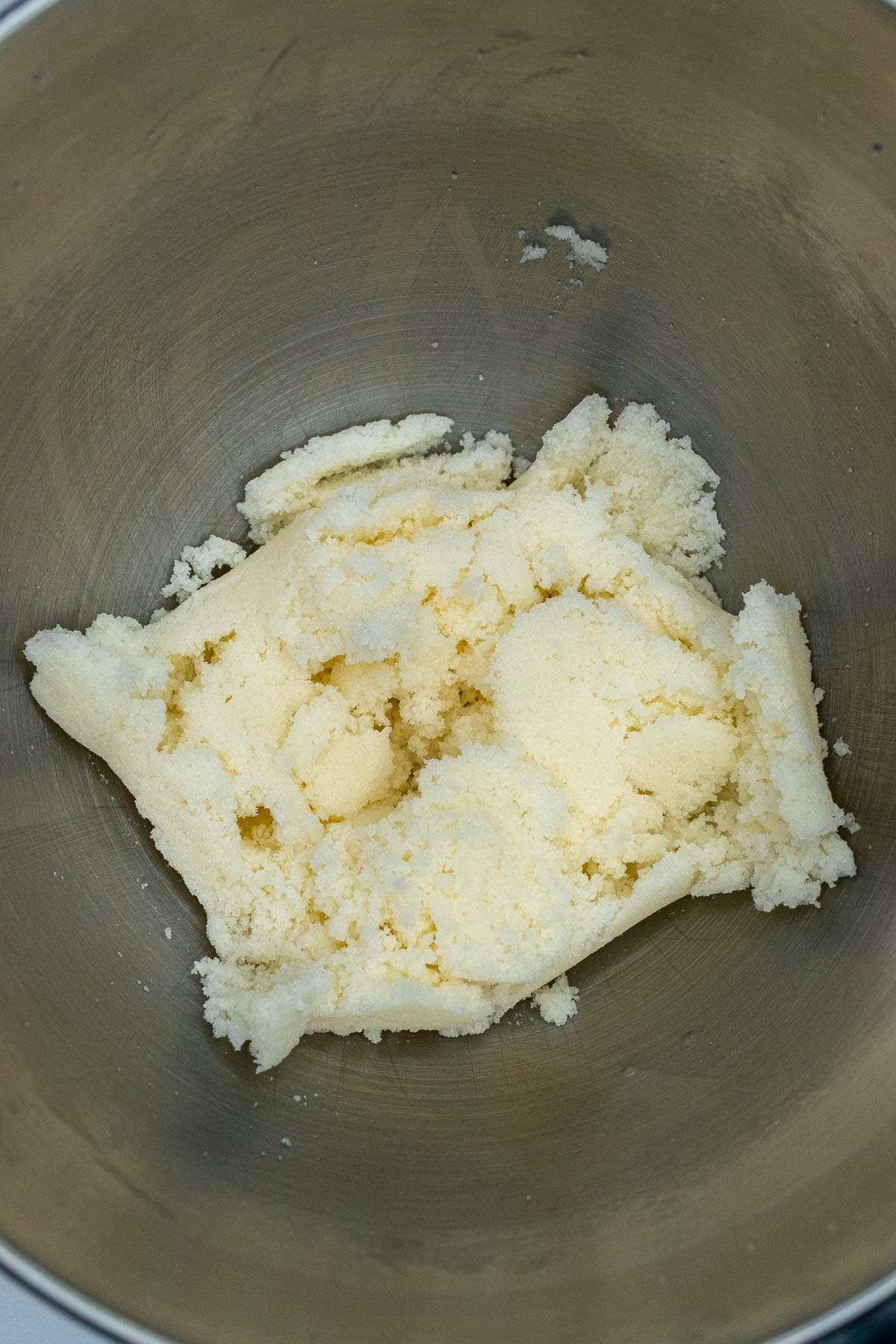 Butter and sugar, creamed together for cupcakes.