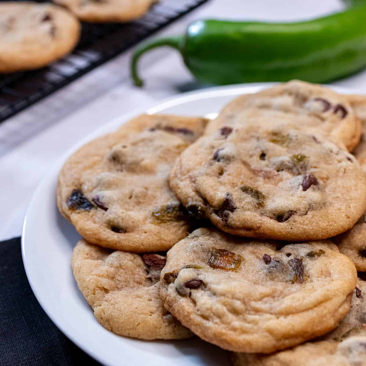 Hatch Green Chile Chocolate Chip Cookies-image