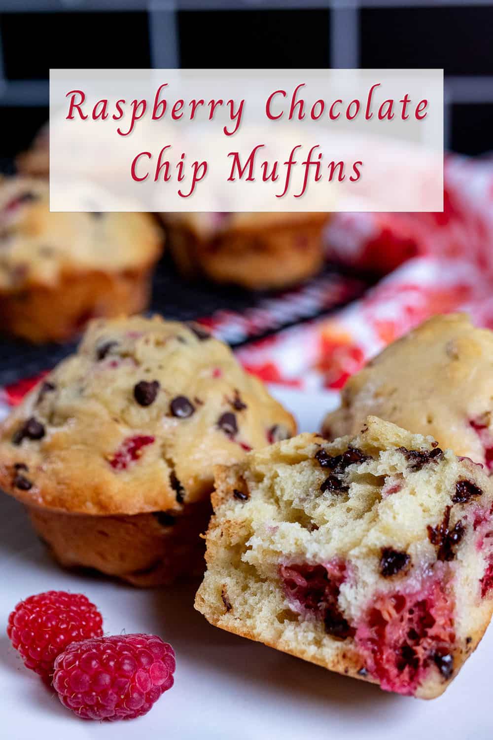 Raspberry Chocolate Chip Muffins - The Night Owl Chef