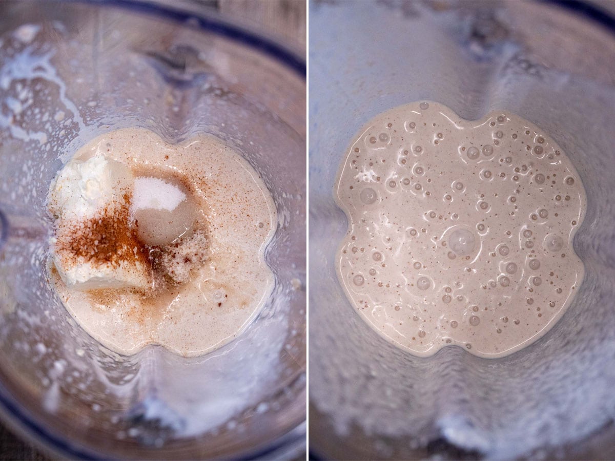 Add the rest of the ingredients for the walnut sauce and blend until smooth.
